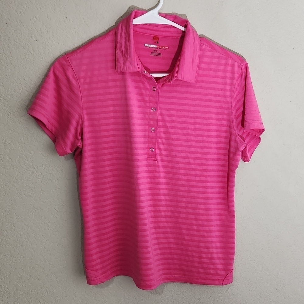 Grand Slam Shirt Womens Polo Size Small Pink